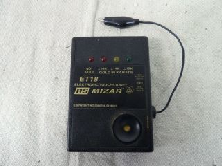Vintage Rs Mizar Et18 Electronic Touchstone Gold Tester