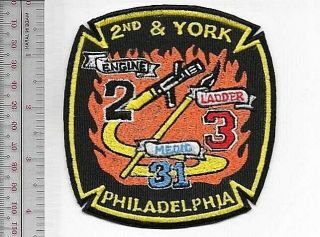 Philadelphia Fire Department Fire Engine 2 Ladder 3 Medic 31 2nd & York Pennsylv
