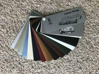 1970s Rolls Bentley,  Dealership Salesmans Color Samples.