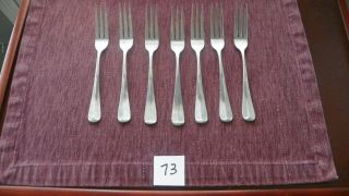 Set Of 7 Stanley Roberts 3 Tine Jefferson Manor Dinner Forks Rogers Co.  Stainle