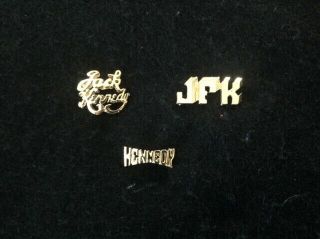 3 Jfk John F.  Kennedy Campaign Items 1960 Presidential Campaign:jewelry