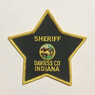 Daviess County Indiana Sheriff Police In Shoulder Patch