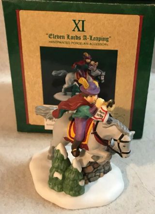 Dept 56 Dickens Village 12 Days Of Christmas 11 Lords A Leaping 58413