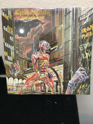 First Us Press Lp Iron Maiden - " Somewhere In Time " Capitol Sj - 12524