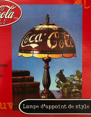 Coca - Cola Stained Glass Style 15 - 1/2 " Accent Lamp (mb2)