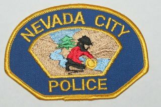 Nevada City Police Nevada County California Gold Miner Ca Pd Cs Patch