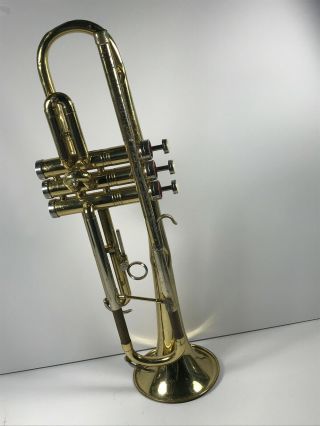 Vintage 60s Brass Conn Trumpet Damage Repair Parts Barn Find 950xxx Marching