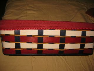 Longaberger Patriotic Red/white And Blue Basket Rectangular Liner