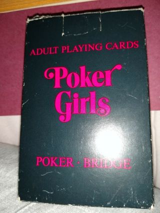 Vintage Made In Western Germany Adult Playing Cards Poker Girls 4151 Perfect