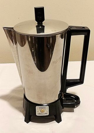 Vintage Presto Electric Percolator Retro 9 Cup Coffee Maker Model 01/cn9 Usa
