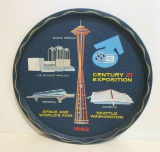 Vintage Space Age Worlds Fair Century 21 Exposition Seattle Washington 1962 Tray