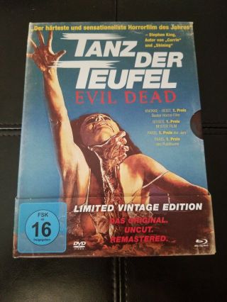 Evil Dead (uncut Tanz Der Teufel Limited 4 Disc Vintage Edition Blu - Ray