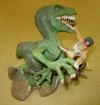 Turok Dinosaur Hunter Fighting T - Rex Display Model