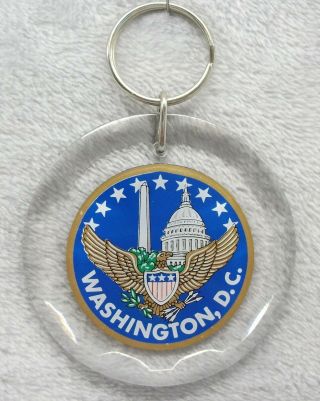 Washington D.  C.  Inauguration Day 1993 Clinton/gore Keychain Ring Fob Htf