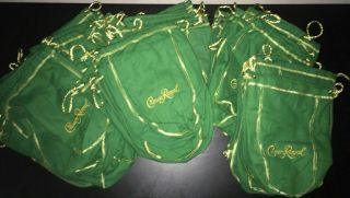40 Green Crown Royal Apple Bags
