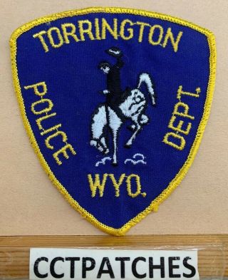 Torrington,  Wyoming Police (blue) Shoulder Patch Wy