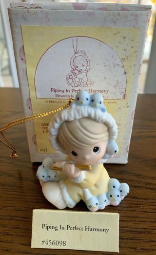 Precious Moments 12 Days Of Christmas Ornament Day 11 “piping In Perfect Harmony