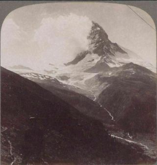 Switzerland 1899.  " Lion Of The Alps " The Matterhorn,  Guardian Of Eternal Snow