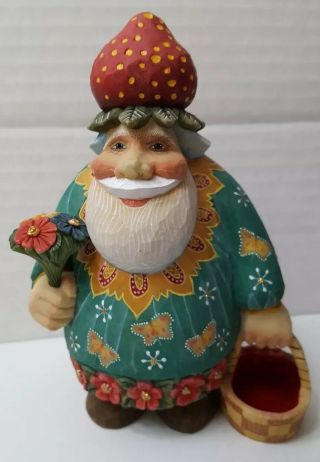 G Debrekht Santa Of The Fields Village Series 0193/1200 Le Figurine 5.  5 "