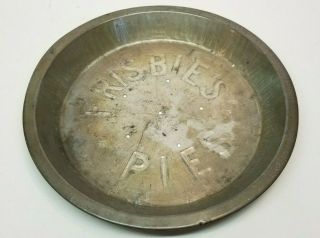 Vintage Frisbies Pie Pan Tin Plate Advertising Frisbee 2 Of 2