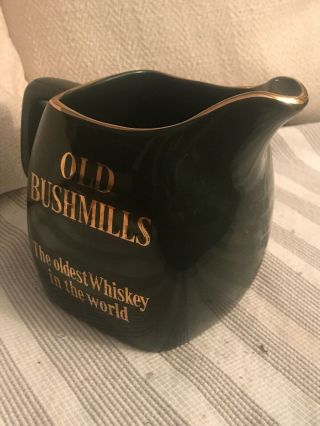 Vintage Old Bushmills Pub Jug Bar Pitcher The Oldest Whiskey In The World Wade