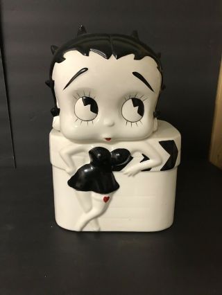 Vintage Collectible Betty Boop Black & White Cookie Jar