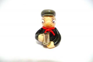 Thimble Handcrafted Polymer Clay By Bryn A Englishman Taking A Beer Break
