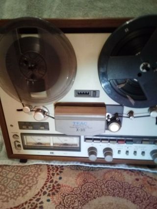Vintage Teac X - 3r Bi - Directional Stereo Tape Deck Reel To Reel Maxell As - Is