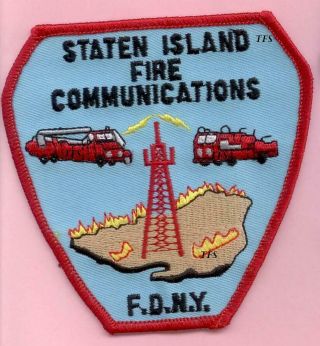 York City Fire Dept Staten Island Communications Ringer Patch