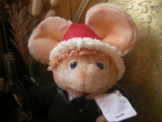 Topo Gigio Doll With Christmas Hat