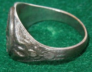 WWII US Army Highly Detailed Vintage STERLING Ring Eagle 2