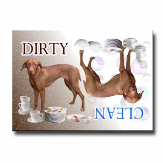 Hungarian Vizsla Dirty Dishwasher Magnet Dog