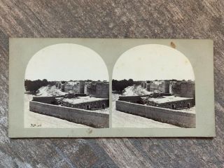 Francis Frith Stereoview Views Of The Holy Land Old Wall Of Damascus 1850s