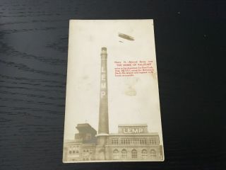 Lemp Falstaff Brewery Postcard Chimney,  Jharry Atwood Flying Over,