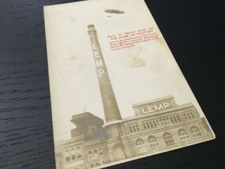 Lemp Falstaff Brewery Postcard Chimney,  JHarry Atwood Flying Over, 2
