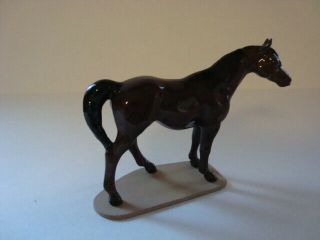 Hagen Renaker Horse Ceramic Animal Farm Dark Brown
