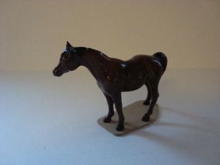 Hagen Renaker Horse Ceramic Animal Farm Dark Brown 3