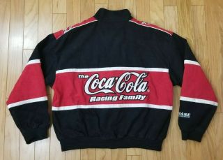 Dale Earnhardt Sr Coca Cola Racing Jacket Mens Large NASCAR Chase Authentics VTG 2