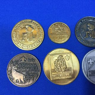Boy Scout BSA National Jamboree Coins 1957,  1960,  1964,  1969,  1973,  1977 Six Coins 2