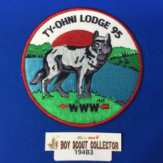Boy Scout Oa Ty - Ohni Lodge 95 J4 Order Of The Arrow Jacket Patch