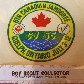 Boy Scout Plate 1985 6th Canadian Jamboree Guelph,  Ontario