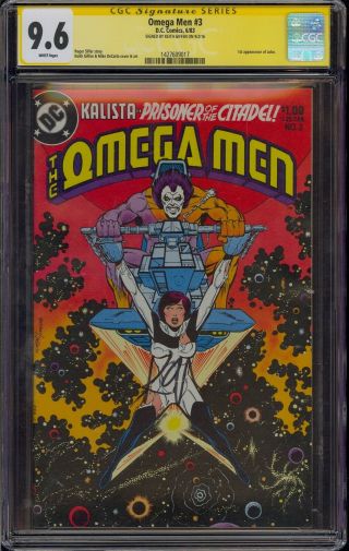 Omega Men 3 Cgc 9.  6 Signature Series Signed By Giffen Comic Kings