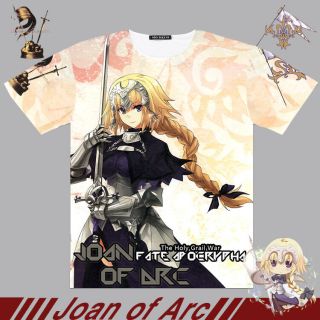 Anime Fate/apocrypha Joan Of Arc Unisex Leisure Full Color Casual Tops T - Shirt