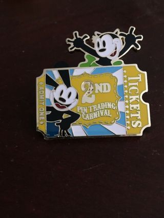 Disneyland Hong Kong 2nd Carnival 2019 Ticket Oswald And Ortensia Pin Hkdl Le