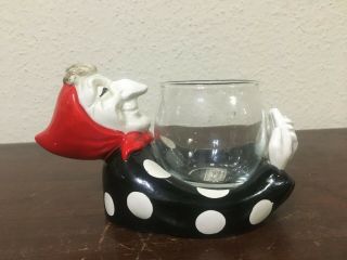Fitz & Floyd Witch Votive Candle Holder Halloween 2 Pc 1979 Japan