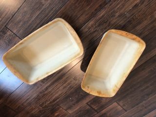 2x Pampered Chef Stoneware Loaf Pan 9x5 Lightly Seasoned 1091 Bread Meatloaf