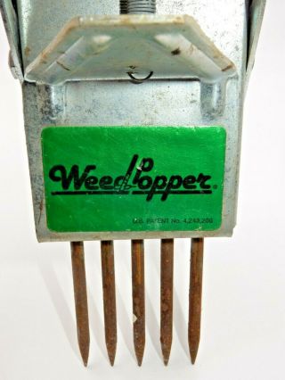 Vintage Weed Popper Garden Tool Weed Remover Grass & Lawn Accessory