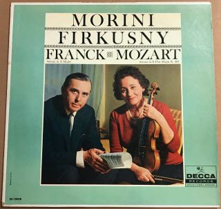 Erica Morini,  Firkusny - Franck Mozart Violin Sonatas Decca Dl 10038 Promo Lp Nm -