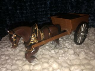 MINIATURE HORSE AND RIDING CART (PLASTIC) 2