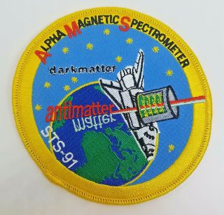 Nasa Sts - 91 Alpha Magnetic Spectrometer Darkmatter Patch 4 1/2 Inches